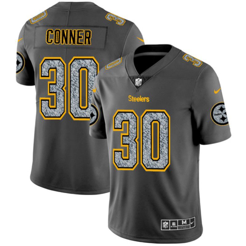 Men Pittsburgh Steelers #30 Conner Nike Teams Gray Fashion Static Limited NFL Jerseys->seattle seahawks->NFL Jersey